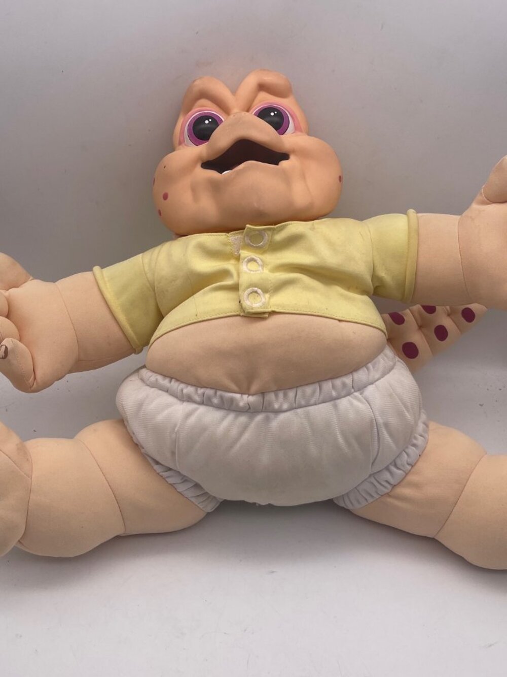 Vintage Hasbro Dinosaurs Talking Baby Sinclair Plush Toy 1991. Broke Pull String